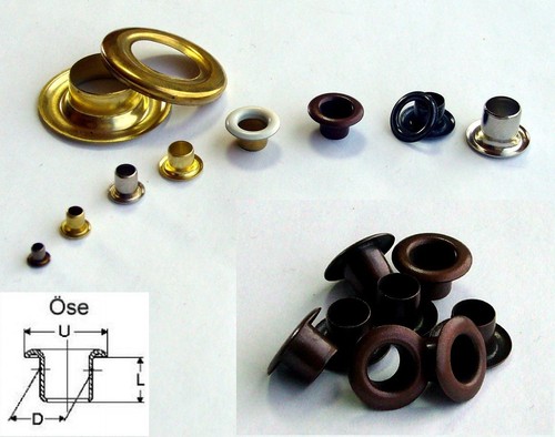 100 ösen eisen altkupfer - 100, eisen/altkupfer