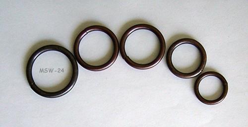 Rundringe eisen altkupfer - 20,