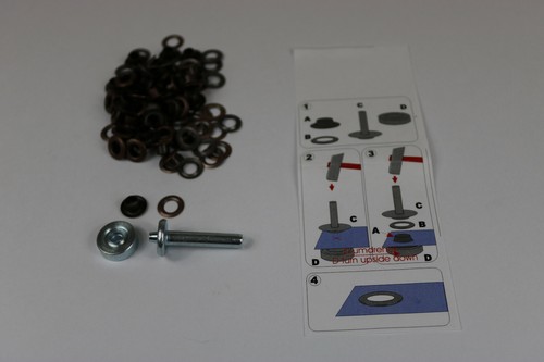 ösen mit scheiben mm - scheiben,